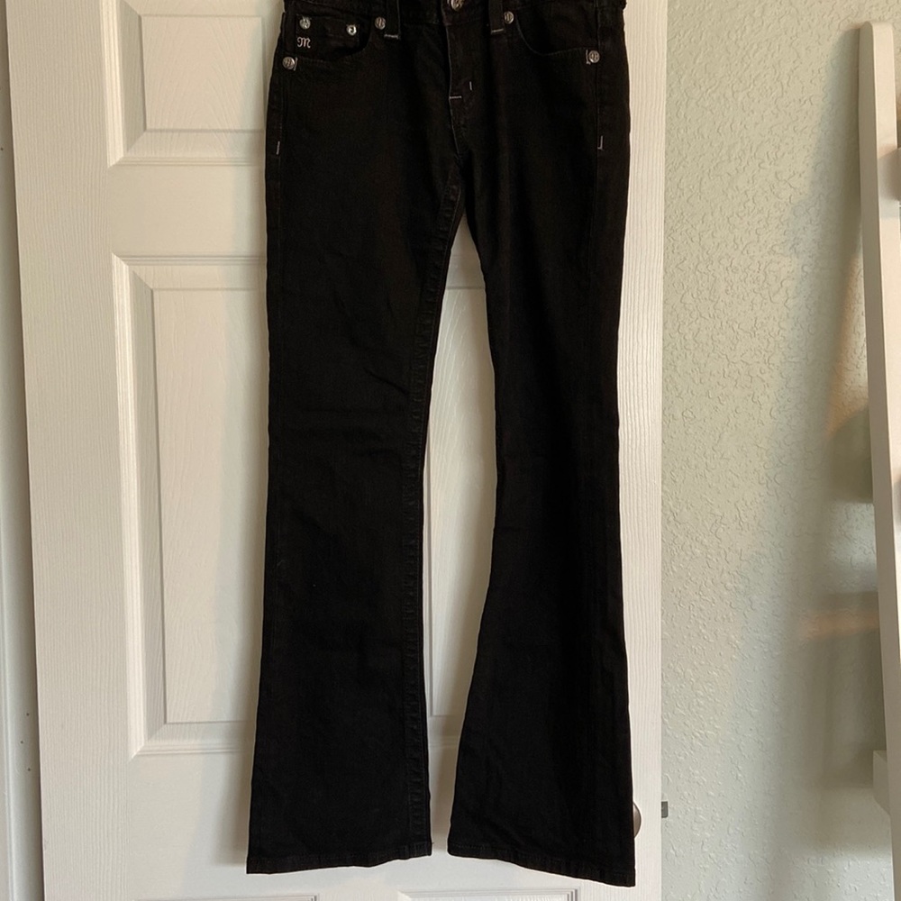 Miss Me black denim boot jeans size 28 x 34